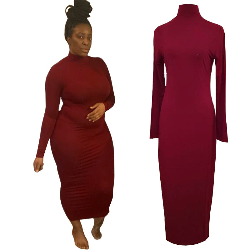 New Long-sleeve High-waisted Sexy Dress