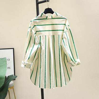 Korean-style Loose Casual Long-sleeve Shirt Sun-protective Top