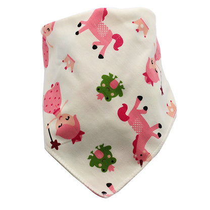 Baby Bibs Waterproof Triangle Cotton Cartoon Child Baberos Bandana Bibs Dribble Bibs Newborn Slabber Absorbent Cloth