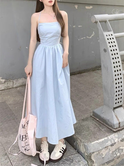 Womens Slim-Fit Waist-Cinching Figure-Lifting Slip Dress