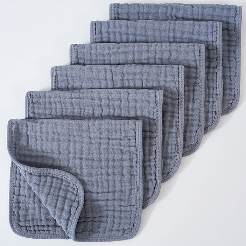 Muslin Burp Cloths, Cotton, Large 25x50cm, Extra Soft & Absorbent, 6-Pack Baby Burping Cloth For Boys & Girls  9 Color Options