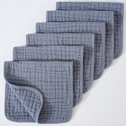Muslin Burp Cloths, Cotton, Large 25x50cm, Extra Soft & Absorbent, 6-Pack Baby Burping Cloth For Boys & Girls  9 Color Options