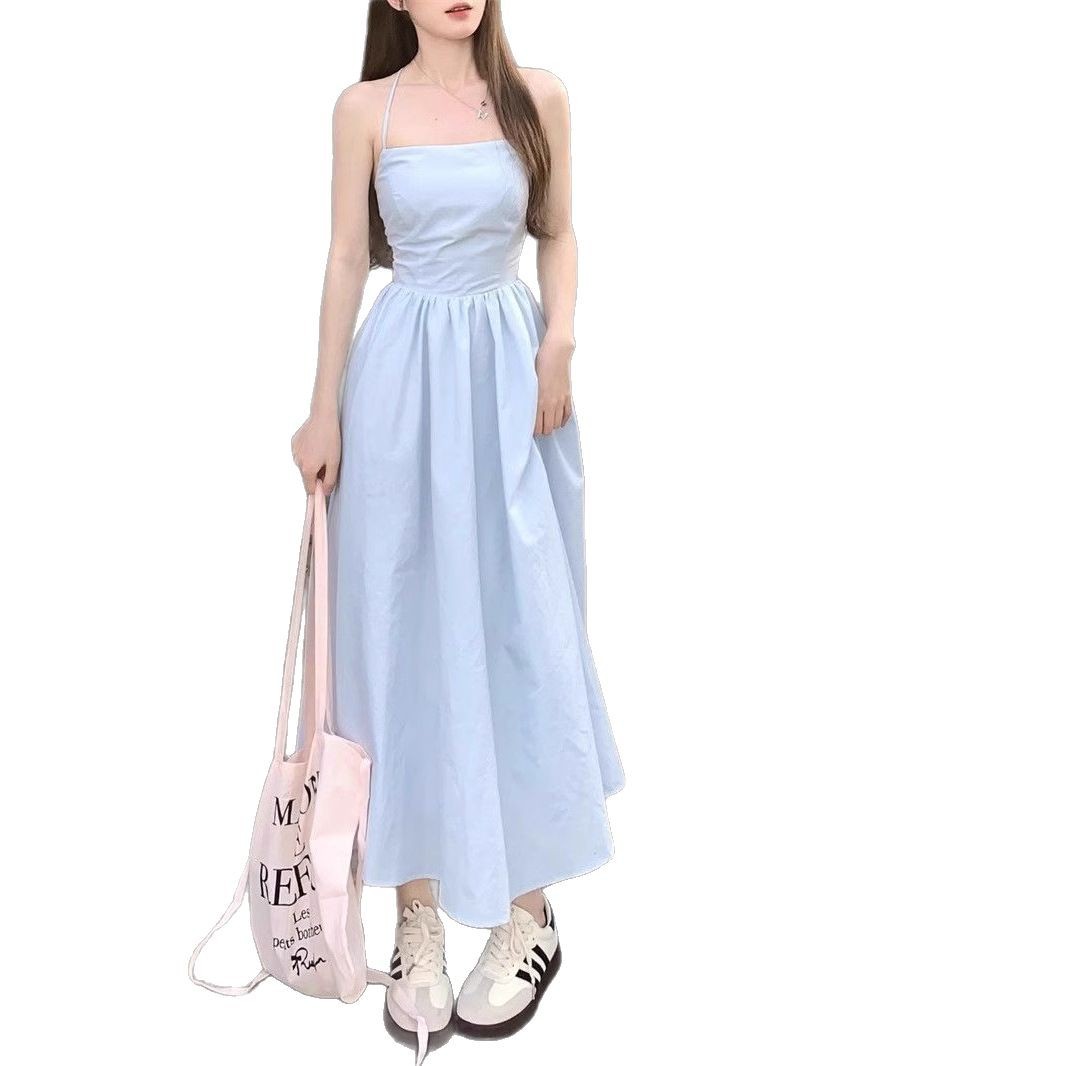 Womens Slim-Fit Waist-Cinching Figure-Lifting Slip Dress