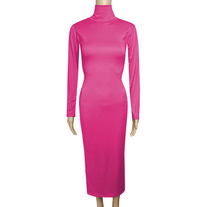 New Long-sleeve High-waisted Sexy Dress
