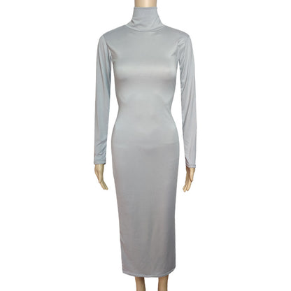 New Long-sleeve High-waisted Sexy Dress