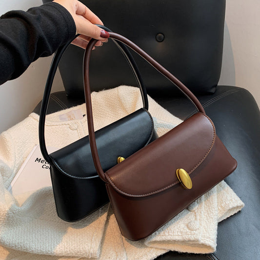 Stylish Good Texture Retro Easy-to-match One-shoulder Underarm Bag