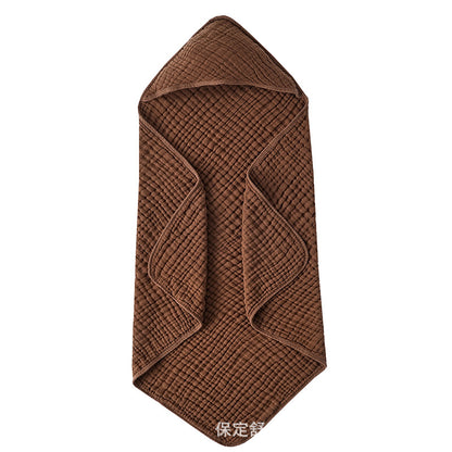Hooded Baby Towels For Newborn Muslin Cotton Baby Bath Towel With Hood For Babies, Infant, Toddler And Kids, Large 90x90cm, Soft And Absorbent Newborn Essential