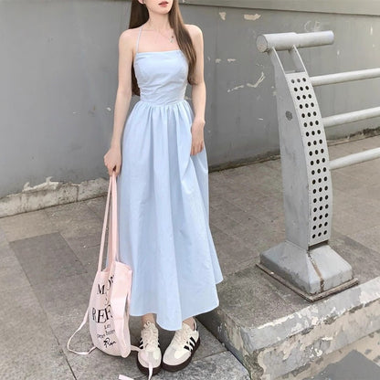 Womens Slim-Fit Waist-Cinching Figure-Lifting Slip Dress