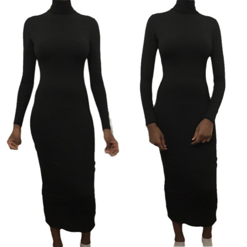 New Long-sleeve High-waisted Sexy Dress